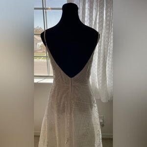 Elegant White Lace Dress